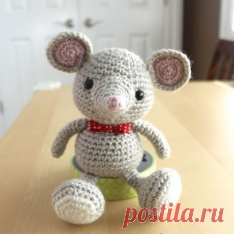 1000 схем амигуруми на русском: Мышонок амигуруми крючком