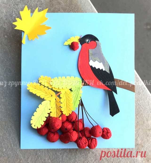 Снегирь и рябина