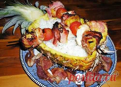 Полинезийский шашлык — Рецепт приготовления с фото — Горячие блюда, Блюда из мяса