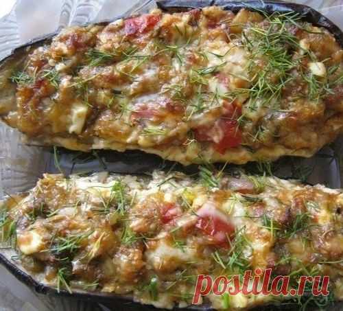 Баклажаны фаршированные по-каталонски.