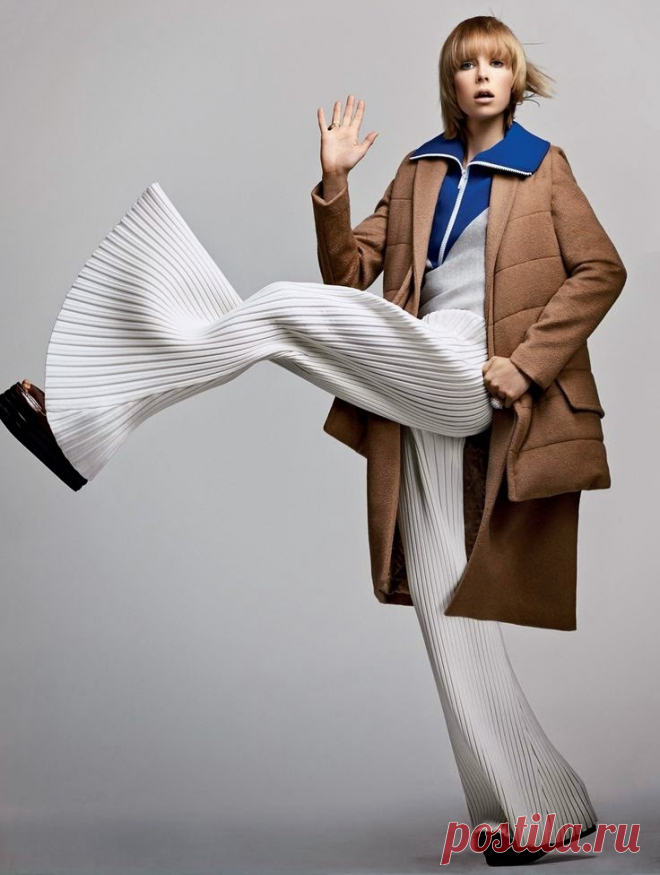 Эди Кэмпбелл (Edie Campbell) в фотосессии Крейга МакДина (Craig McDean) для журнала Vogue US (сентябрь 2014)