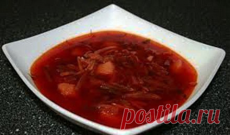 Для тех, кто постится Борщ с кальмаром.