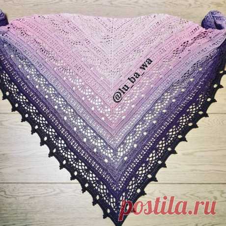 Шаль - Nina крючком из YarnArt Flowers. | Вязание-моё хобби | Яндекс Дзен