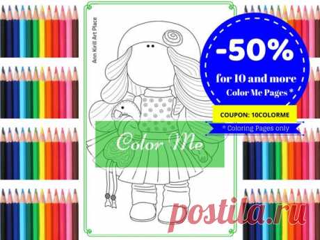 Interior Doll Handmade Digital Stamp, Girl Coloring Page, Scrapbooking Card, Instant Download, JPEG Page, Stay at Home Family by Yulia K Hello, dear visitor! We are happy you are here!  Here we present new product at our shop – doll stamps and coloring pages. Our girl digital files are good for coloring, scrapbooking, cardmaking and interior decor.  Attached are 2 JPEG files: 1. girl with face 2. girl without face  Size is standard