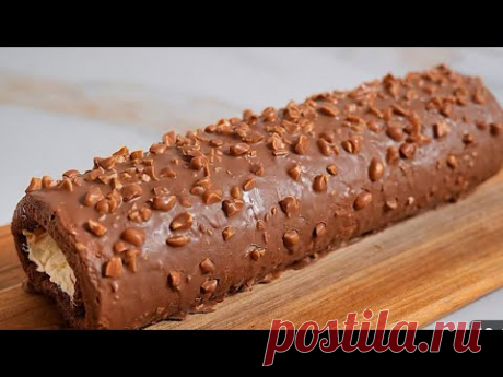 ВАС БУДУТ НОСИТЬ НА РУКАХ!
Божественно вкусный шоколадный рулет Сникерс