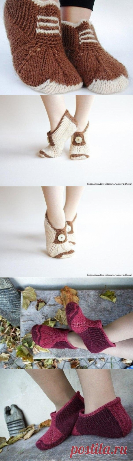 Как связать тапочки от ETSY