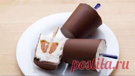 Йогуртовое мороженое с джемом внутри Вкусно и очень просто