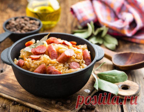 Классическая солянка с капустой и сосисками - рецепт приготовления с фото от Maggi.ru