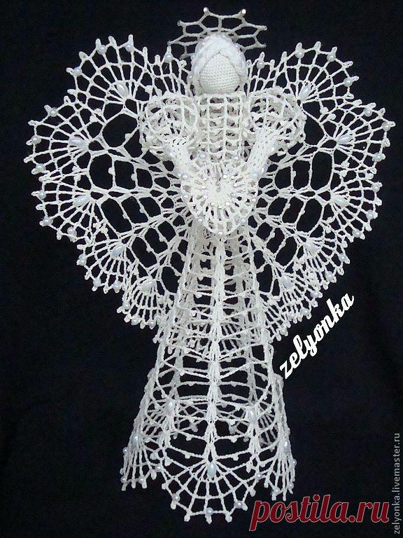 Ангел Vanna(продан) – купить в интернет-магазине на Ярмарке Мастеров с доставкой Ангел Vanna(продан) - купить или заказать в интернет-магазине на Ярмарке Мастеров | Очень нежный, ажурный ангел. Такого ангела можно…