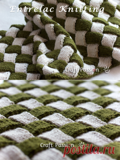 Вяжем в технике энтерлак. Видео!