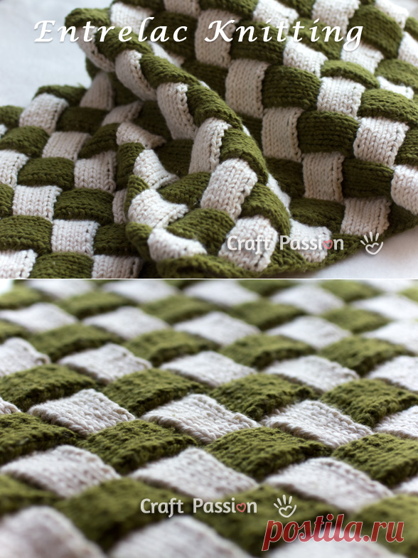 Вяжем в технике энтерлак. Видео!