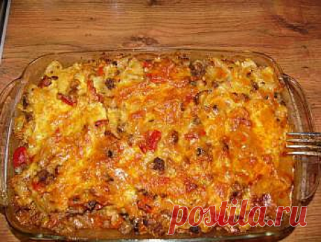 Запеканка из макарон.