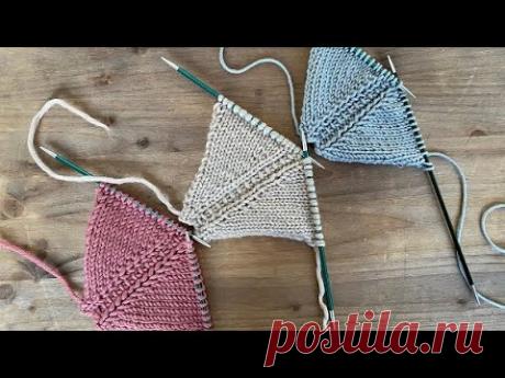 КРАСИВАЯ И ПРОСТАЯ ЛИНИЯ РЕГЛАНА СПИЦАМИ