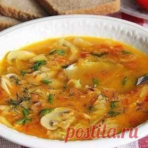 Вкусный кабачковый суп с грибами. Гурманы оценят!