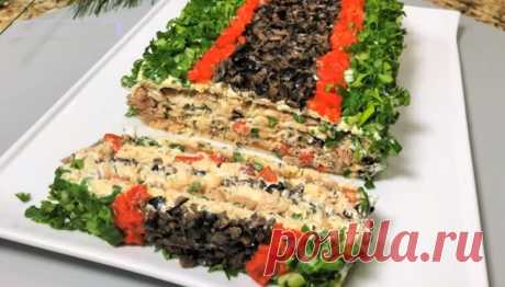 Закусочный рыбный торт «Красотка»: вкусная идея для праздничного стола — Вкусно!