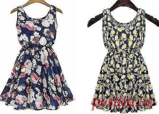 Выкройка простого летнего платья