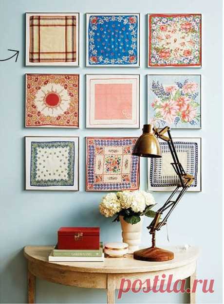 Платочки в простенке) / Декор стен / Модный сайт о стильной переделке одежды и интерьера