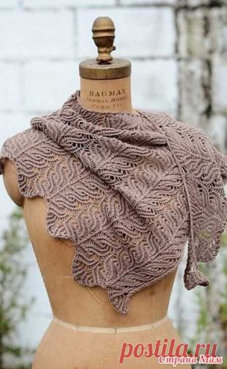Ажурные узоры спицами