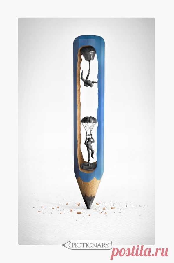 Pictionary Pencils 2010 on Behance
Это скульптура из грифеля