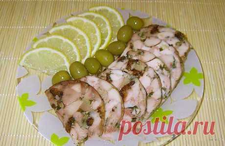Куриный рулет с черносливом — Сад Заготовка
