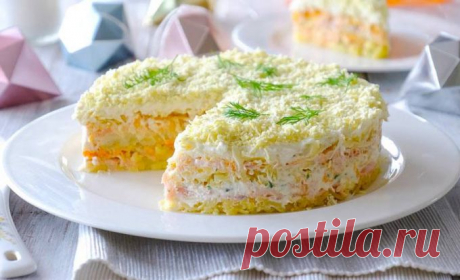 Рецепт слоеного салата с крабовыми палочками 🚩 Кулинарные рецепты