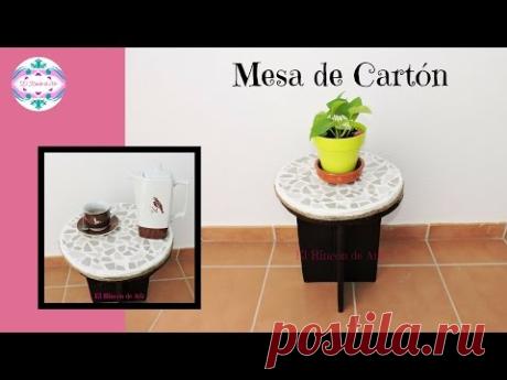 Mesa de Cartón DIY Muebles de cartón