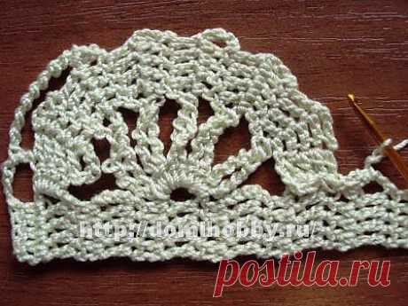 Красивый узор Брюггского кружева. Фото-мастер-класс по вязанию крючком.