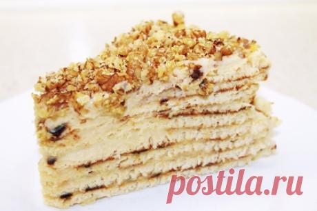 Быстрый торт НА сковороде с заварным кремом