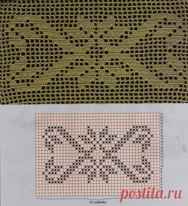 Филейные схемы вязания