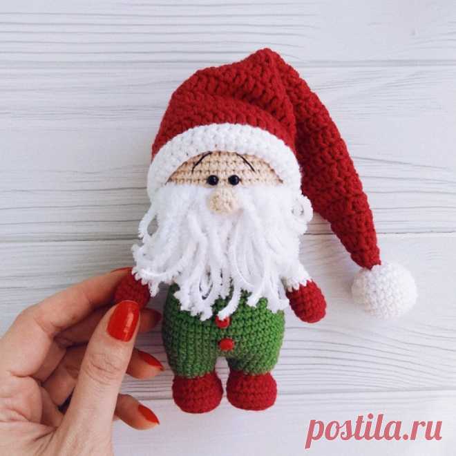 Рождественский гном крючком | Схемы амигуруми