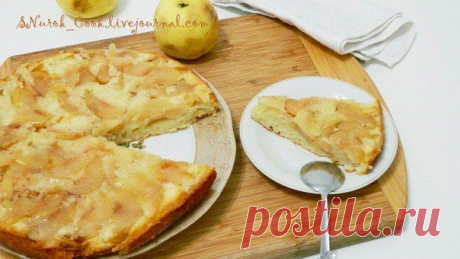 Заливной яблочный пирог
