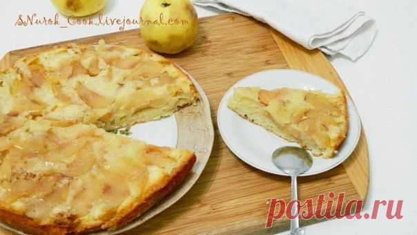 Заливной яблочный пирог