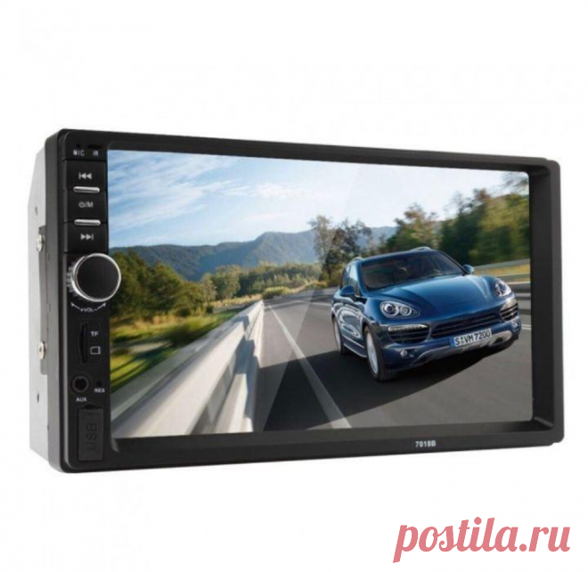 2 DIN магнитола 7018B с шахтой рамкой 2 дин Bluetooth сенсорный экран 7