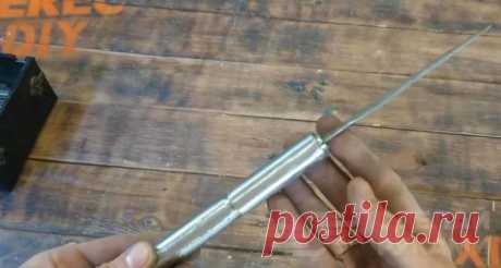 Универсальная ручка из обычного анкерного болта В данном обзоре автор делится идеей, как можно своими руками сделать универсальную ручку для надфилей и другого ручного инструмента. Для этого потребуется