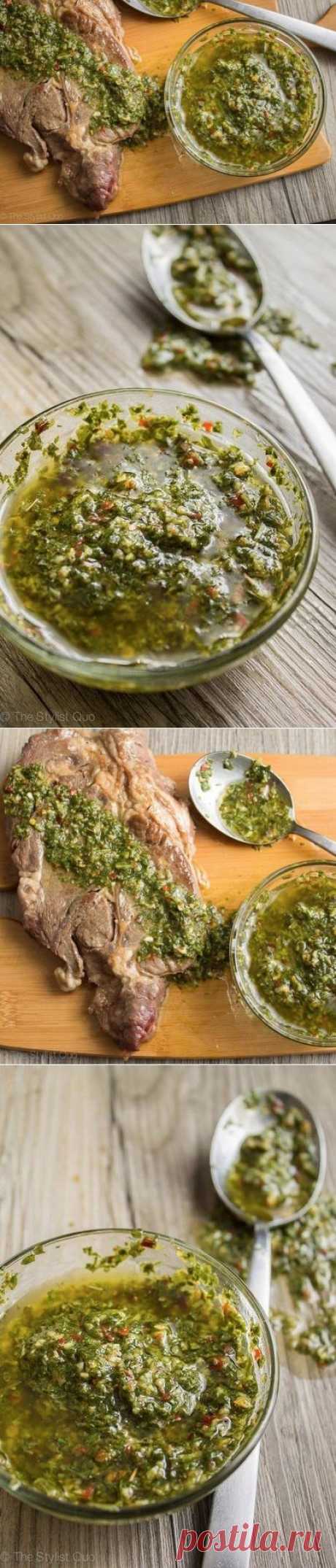Как приготовить соус чимичурри (chimichurri sauce) - рецепт, ингридиенты и фотографии