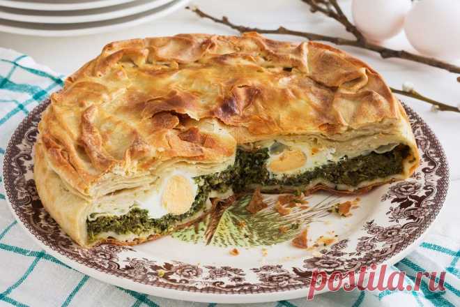 «Паскуалина» — традиционный итальянский пирог с яйцом и зеленью | Вкусные рецепты