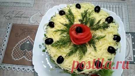 Легкий САЛАТ "ФРАНЦУЗСКИЙ ПОЦЕЛУЙ" НЕ обычно и Очень ВКУСНО БЕЗ МАЙОНЕЗА