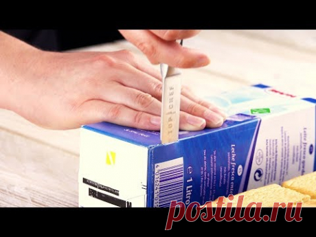Домашний торт-мороженое в картонке от молока. Рецепт - просто объедение!