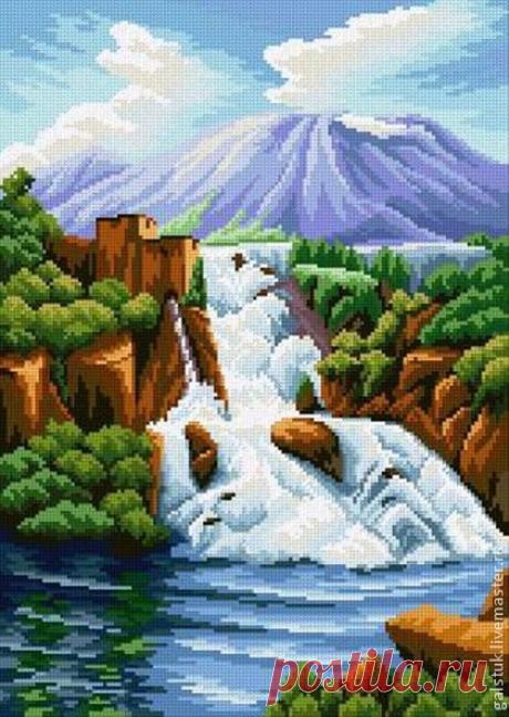 Авторская схема вышивки бисером &quot;Водопад&quot; (Панин) от Щечилиной - схема вышивки бисером