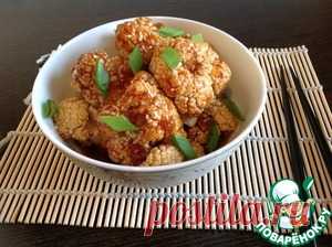 Запеченная цветная капуста с соусом - кулинарный рецепт