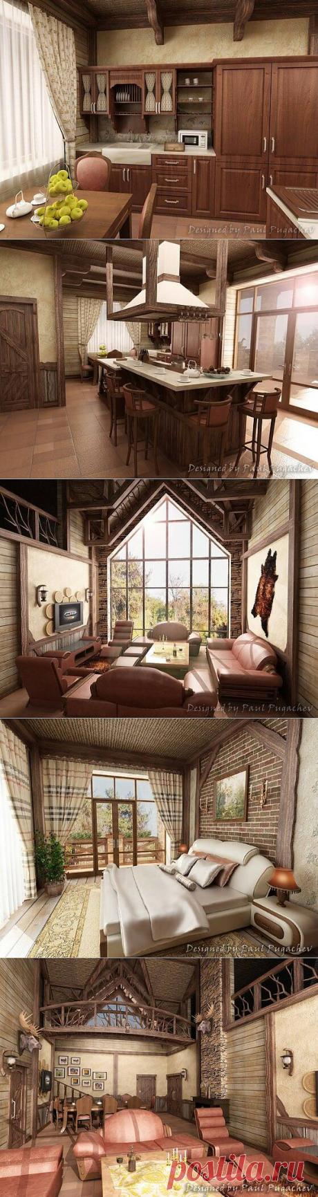 Охотничий дом - дизайн-проект с фото - Ремонт@Mail.Ru