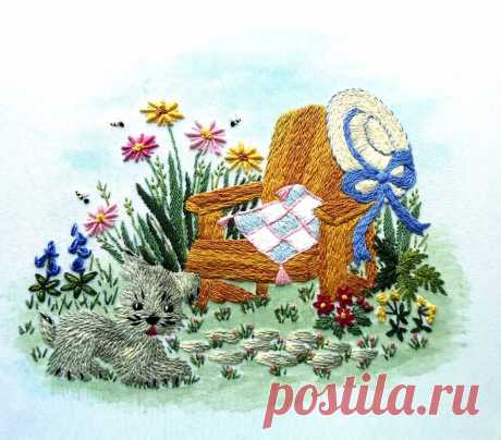 Отдых на природе с любимой вышивкой | ВЕРА БУРОВА, канал про вышивку | Яндекс Дзен