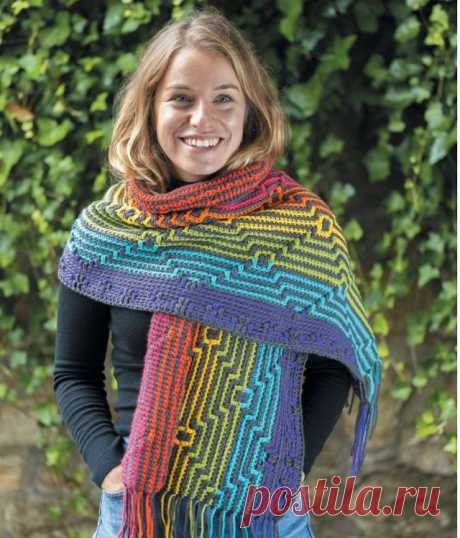 Пост на стене Яркий палантин