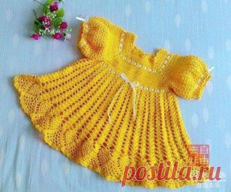платье для девочки крючком