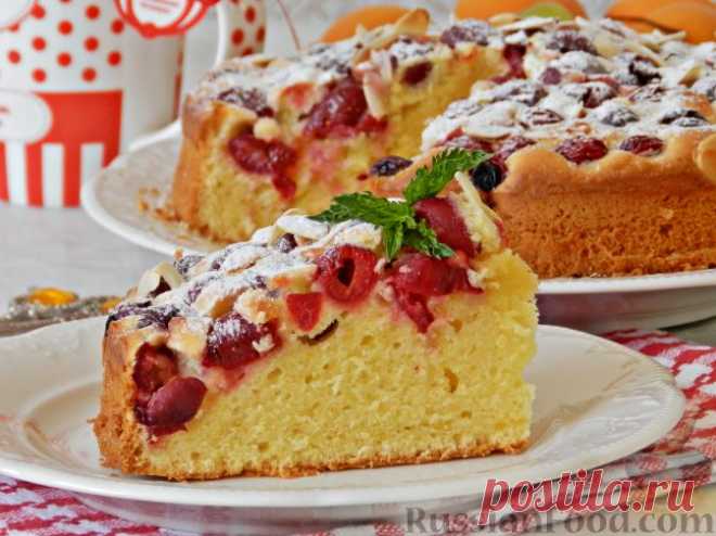Рецепт: Венский пирог с вишней на RussianFood.com
