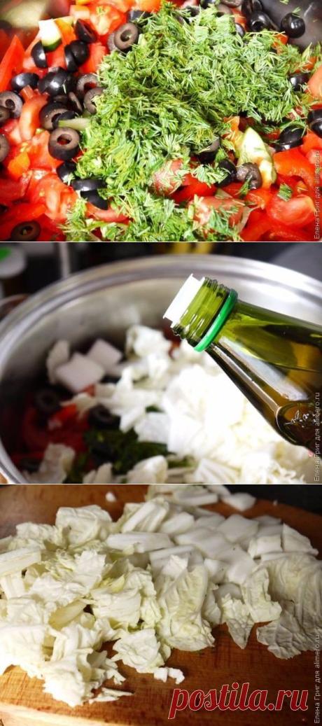 Салат с пекинской капустой "Греческий"