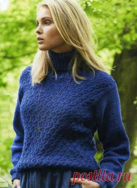 Шахматный узор из кос | Ажур