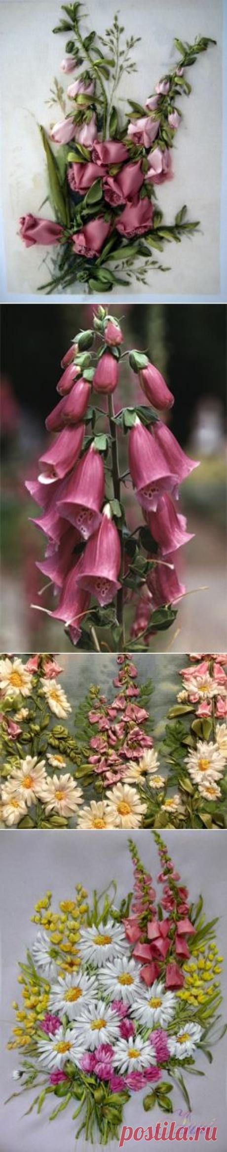 Чудная наперстянка, созданная руками вышивальщиц лентами — Рукоделие