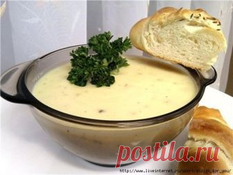 Пряный чесночно-сливочный суп
