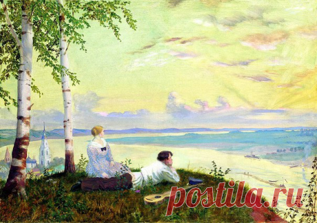 #арт_терапия Борис Кустодиев. &quot;На Волге&quot;, 1922 год. #психология #журнал_психология #психологияру #художник #картина #кустодиев #личность #статья #эксперты #psychologies #psychologies_ru #вопросыиответы #психолог